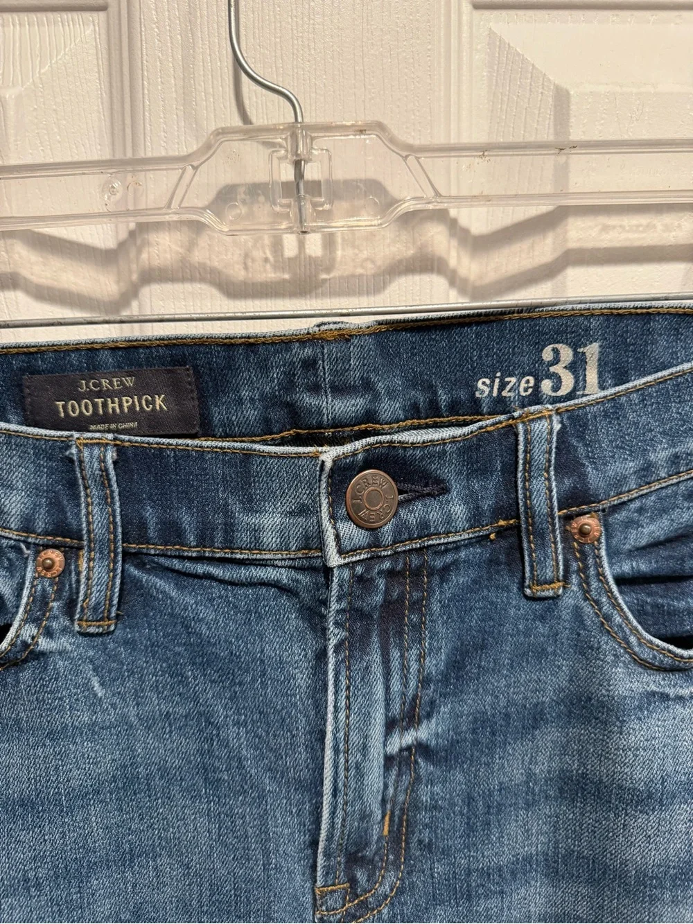 J Crew toothpick Jeans - Size 31